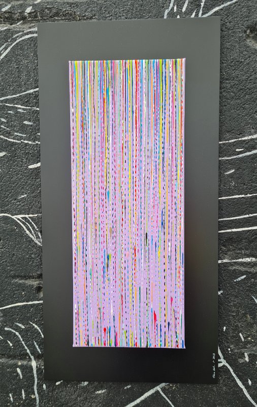 Coloures lines 15 2013, 65x32, Acryl-Lack auf LW, € 370 SOLD